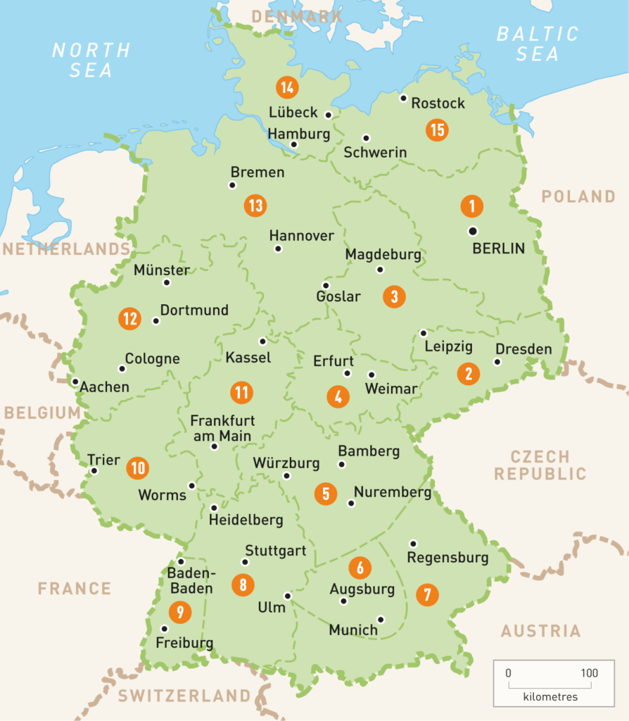 cartina germania